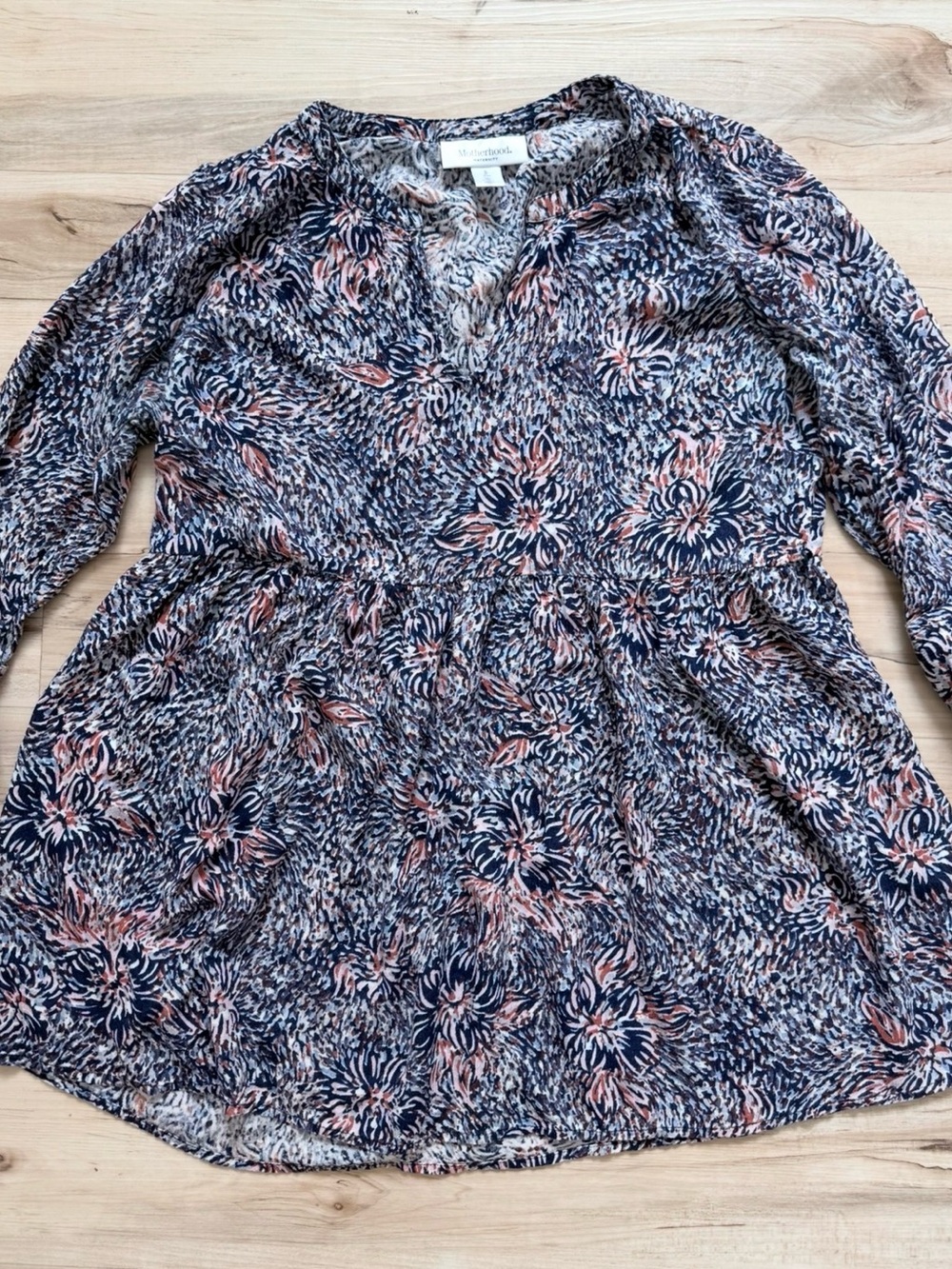 Motherhood Maternity Floral Long Sleeve Dress Size S
